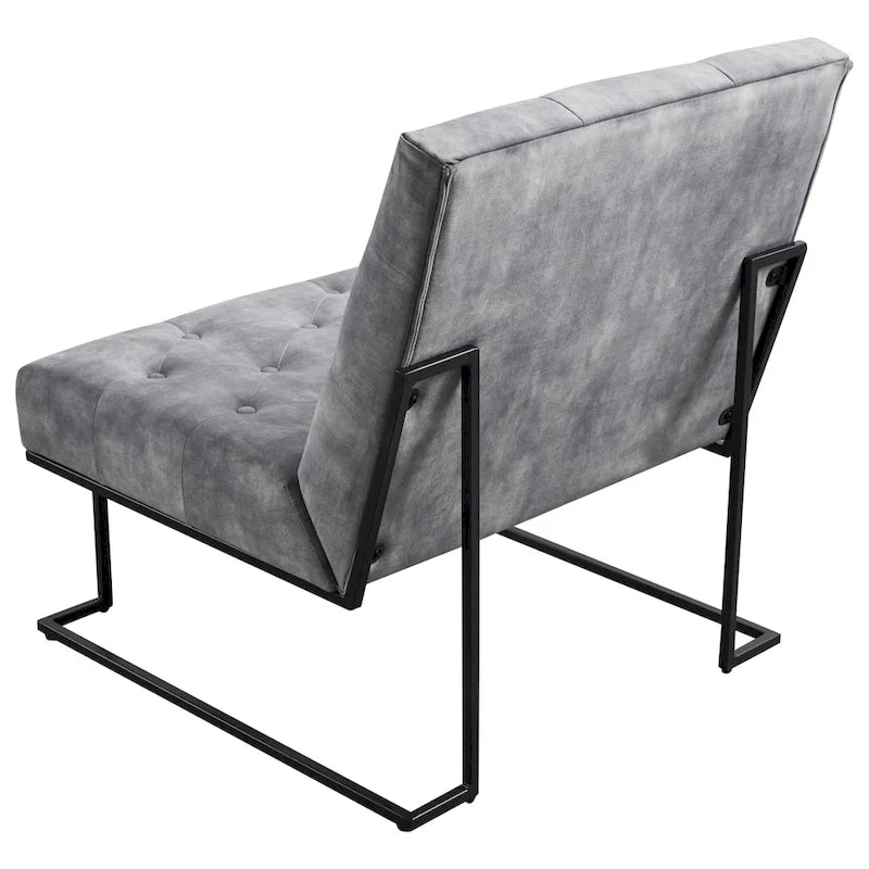 Corvus Savannah Tufted Velvet Upholstered Lounge Accent Chair 17