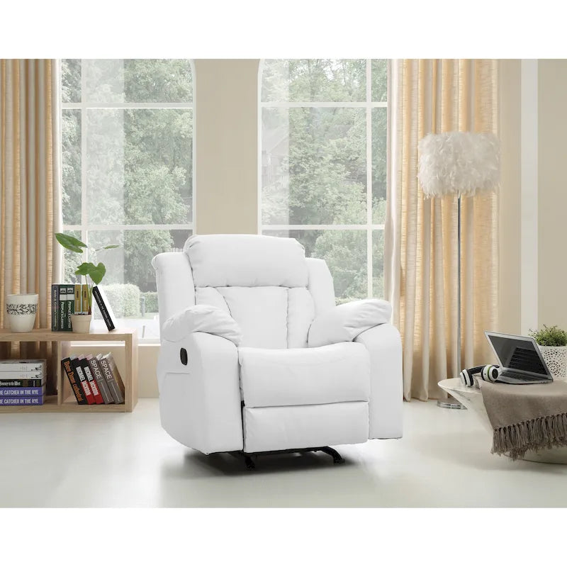 Copper Grove Sorgenfri Faux Leather Rocker Recliner Chair 37