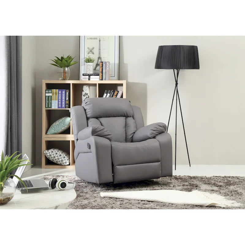 Copper Grove Sorgenfri Faux Leather Rocker Recliner Chair 38