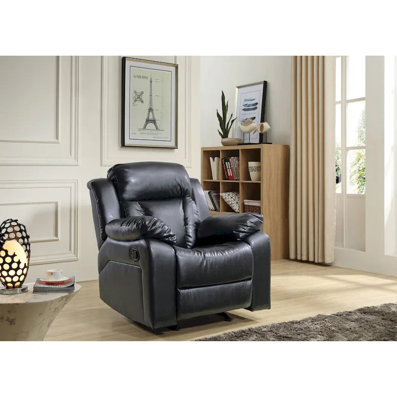 Copper Grove Sorgenfri Faux Leather Rocker Recliner Chair 39