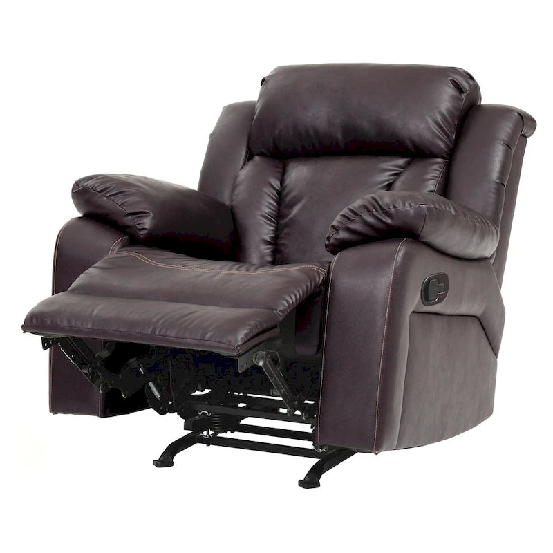 Copper Grove Sorgenfri Faux Leather Rocker Recliner Chair 16