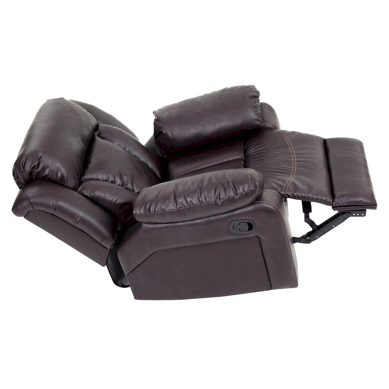 Copper Grove Sorgenfri Faux Leather Rocker Recliner Chair 17