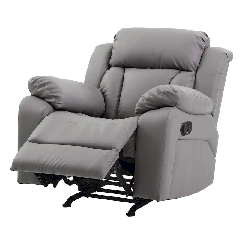 Copper Grove Sorgenfri Faux Leather Rocker Recliner Chair 24