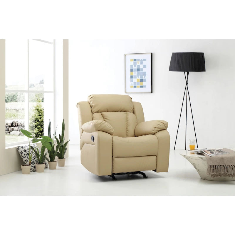 Copper Grove Sorgenfri Faux Leather Rocker Recliner Chair 31