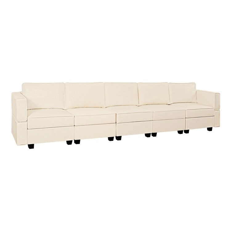 DIY Modular Sleeper Sectional Sofa Collection Convertible Sofa Couches with Storage Seats - Suitable for Living Room 5