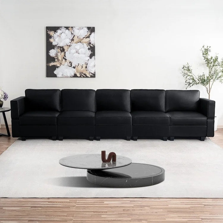 DIY Modular Sleeper Sectional Sofa Collection Convertible Sofa Couches with Storage Seats - Suitable for Living Room 8