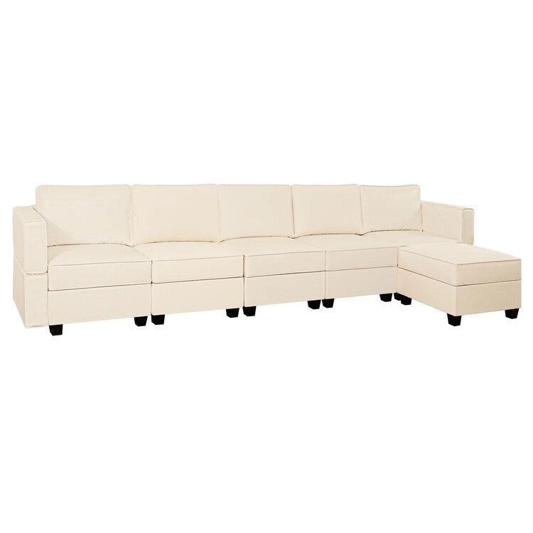 DIY Modular Sleeper Sectional Sofa Collection Convertible Sofa Couches with Storage Seats - Suitable for Living Room 14