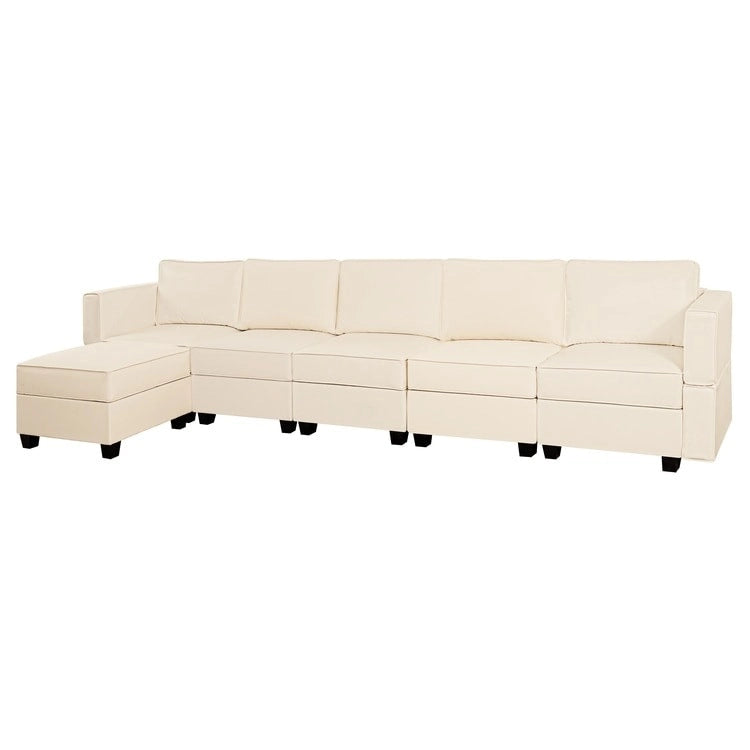 DIY Modular Sleeper Sectional Sofa Collection Convertible Sofa Couches with Storage Seats - Suitable for Living Room 20