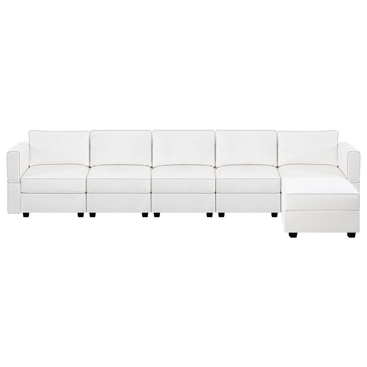 DIY Modular Sleeper Sectional Sofa Collection Convertible Sofa Couches with Storage Seats - Suitable for Living Room 31