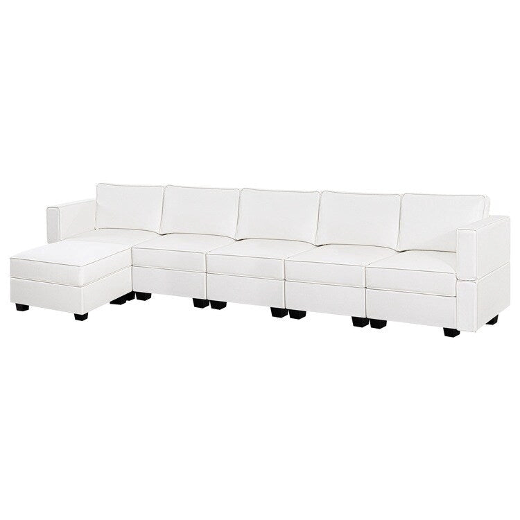 DIY Modular Sleeper Sectional Sofa Collection Convertible Sofa Couches with Storage Seats - Suitable for Living Room 32