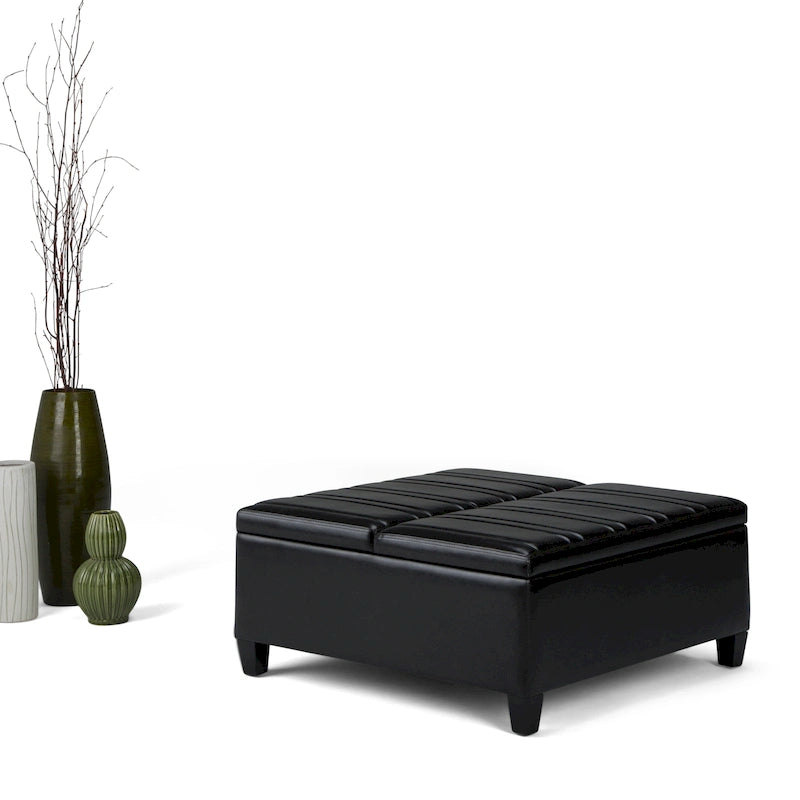 WYNDENHALL Tyler 36 inch Wide Contemporary Square Table Ottoman 36