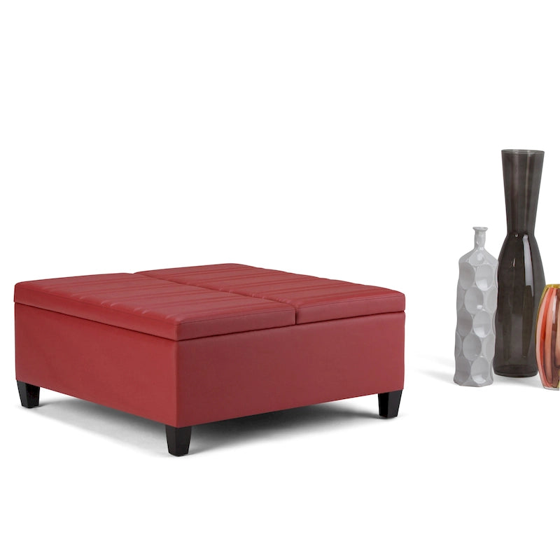 WYNDENHALL Tyler 36 inch Wide Contemporary Square Table Ottoman 40