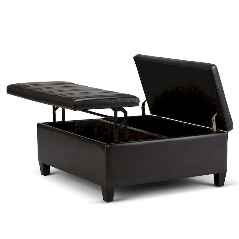 WYNDENHALL Tyler 36 inch Wide Contemporary Square Table Ottoman 3