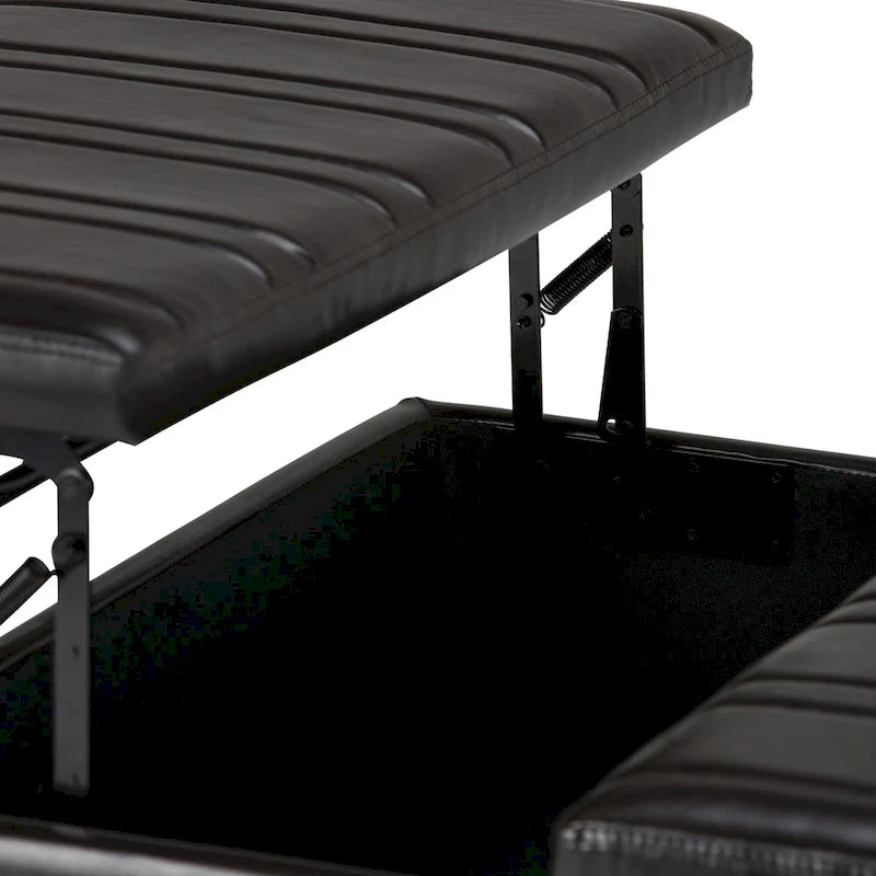 WYNDENHALL Tyler 36 inch Wide Contemporary Square Table Ottoman 5