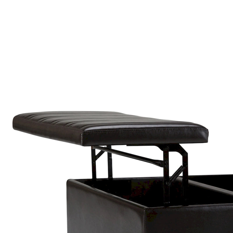 WYNDENHALL Tyler 36 inch Wide Contemporary Square Table Ottoman 6