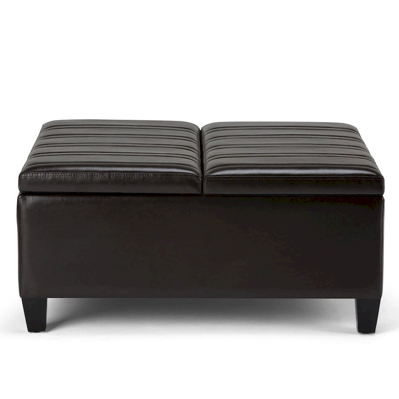 WYNDENHALL Tyler 36 inch Wide Contemporary Square Table Ottoman 7