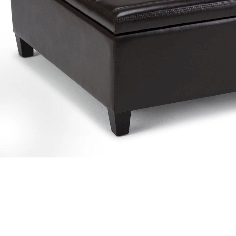 WYNDENHALL Tyler 36 inch Wide Contemporary Square Table Ottoman 8