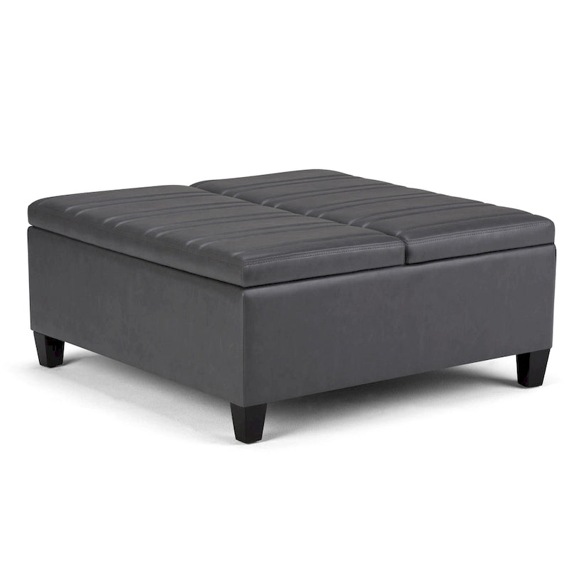 WYNDENHALL Tyler 36 inch Wide Contemporary Square Table Ottoman 11