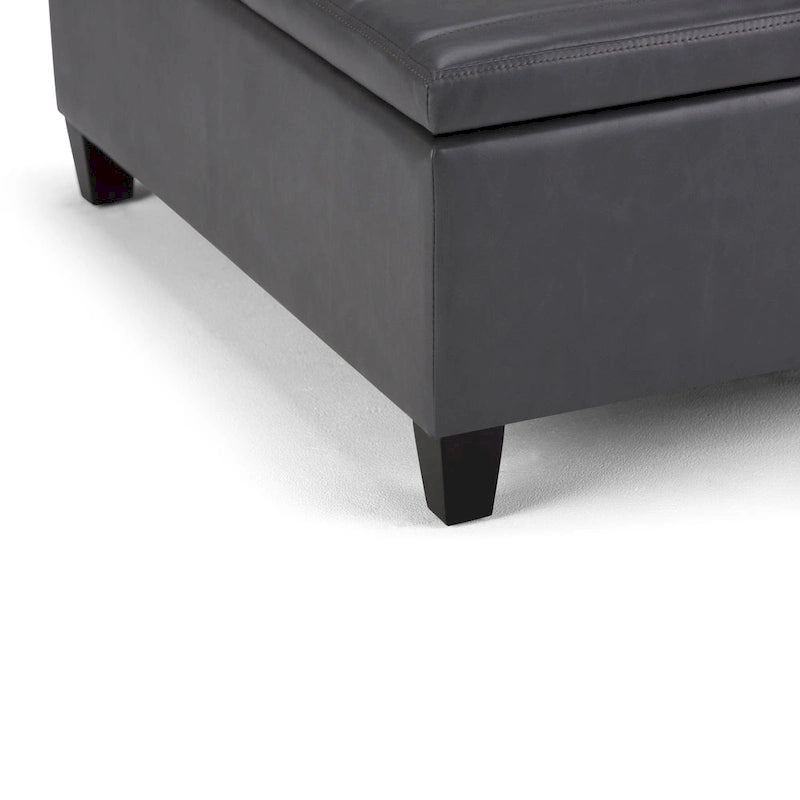 WYNDENHALL Tyler 36 inch Wide Contemporary Square Table Ottoman 14