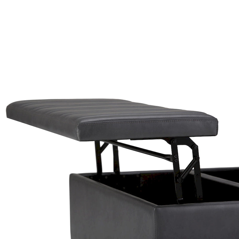 WYNDENHALL Tyler 36 inch Wide Contemporary Square Table Ottoman 17