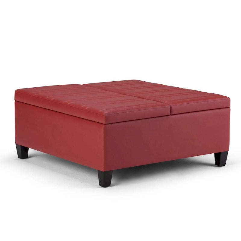 WYNDENHALL Tyler 36 inch Wide Contemporary Square Table Ottoman 19