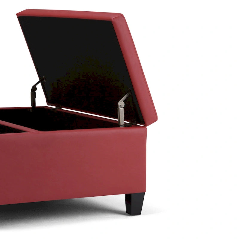 WYNDENHALL Tyler 36 inch Wide Contemporary Square Table Ottoman 23