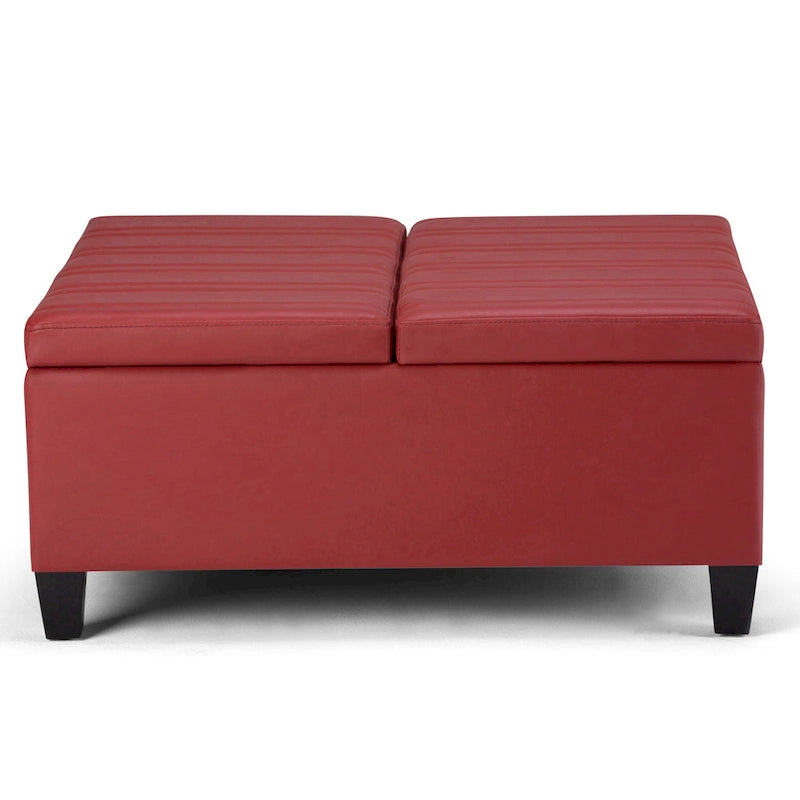 WYNDENHALL Tyler 36 inch Wide Contemporary Square Table Ottoman 24