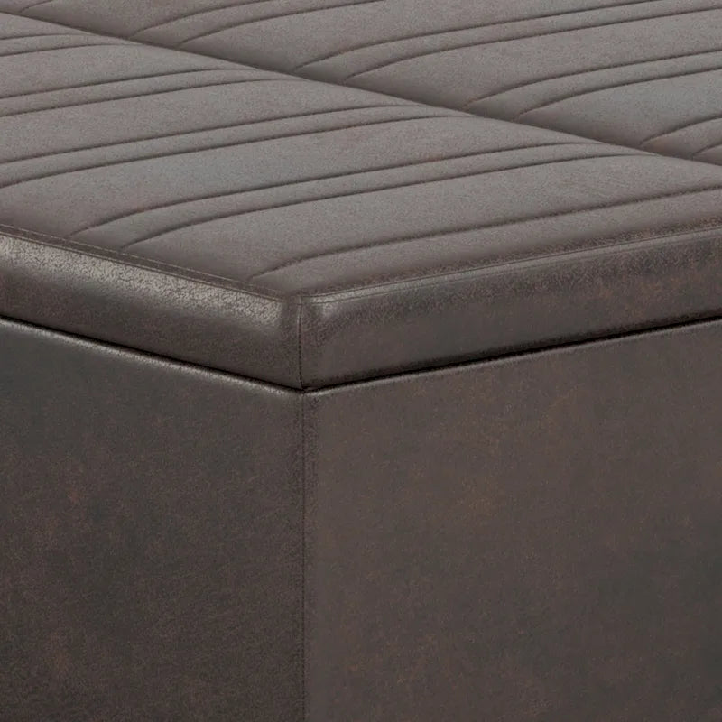 WYNDENHALL Tyler 36 inch Wide Contemporary Square Table Ottoman 28