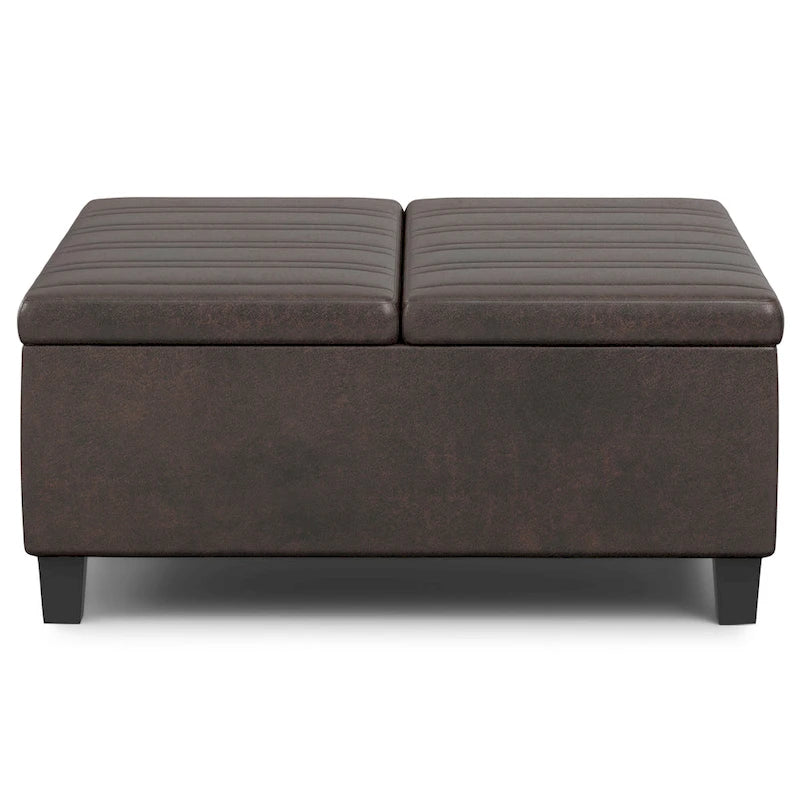 WYNDENHALL Tyler 36 inch Wide Contemporary Square Table Ottoman 31