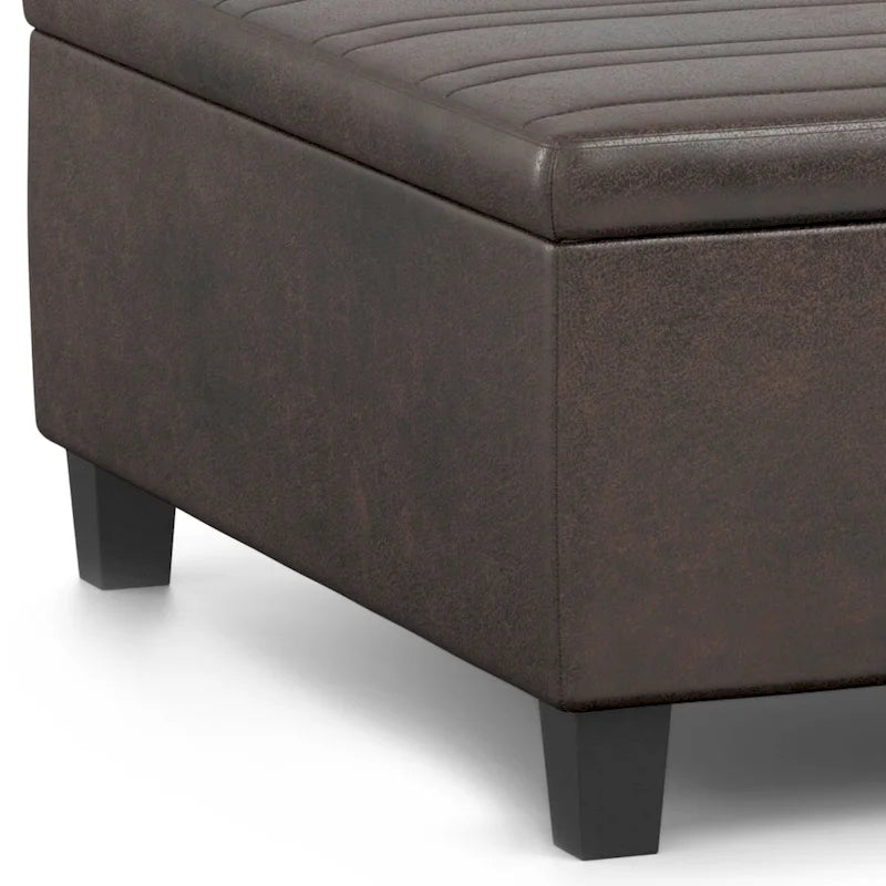 WYNDENHALL Tyler 36 inch Wide Contemporary Square Table Ottoman 32
