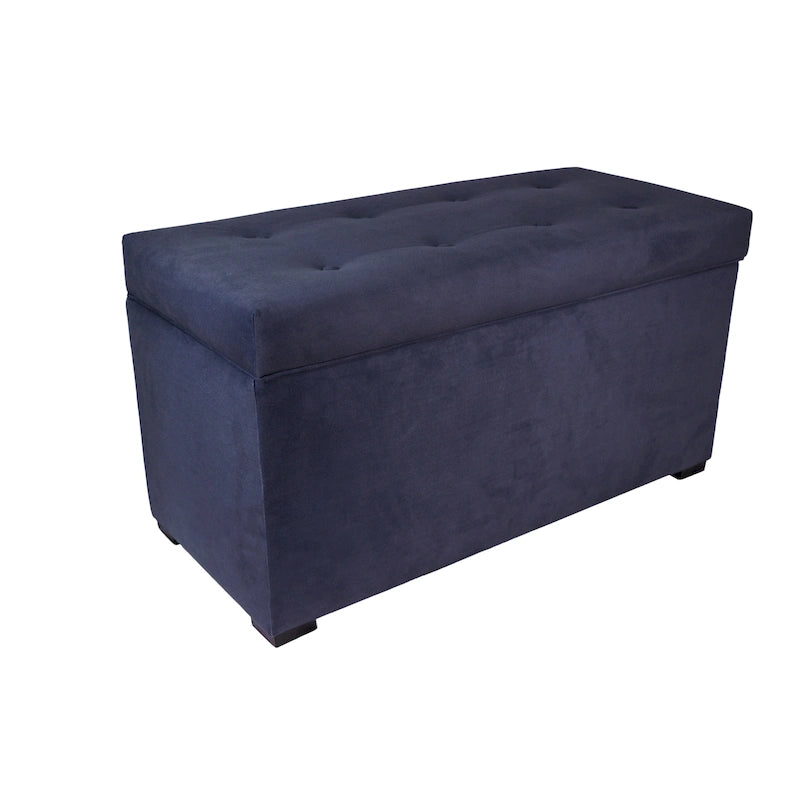 MJL Furniture Angela 8-button Tufted Obsession Storage Trunk Bench 23
