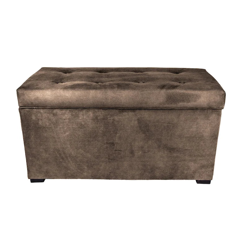 MJL Furniture Angela 8-button Tufted Obsession Storage Trunk Bench 3