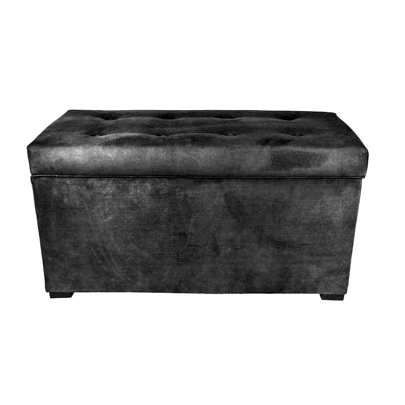 MJL Furniture Angela 8-button Tufted Obsession Storage Trunk Bench 4