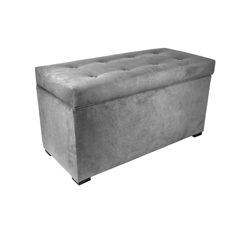 MJL Furniture Angela 8-button Tufted Obsession Storage Trunk Bench 5