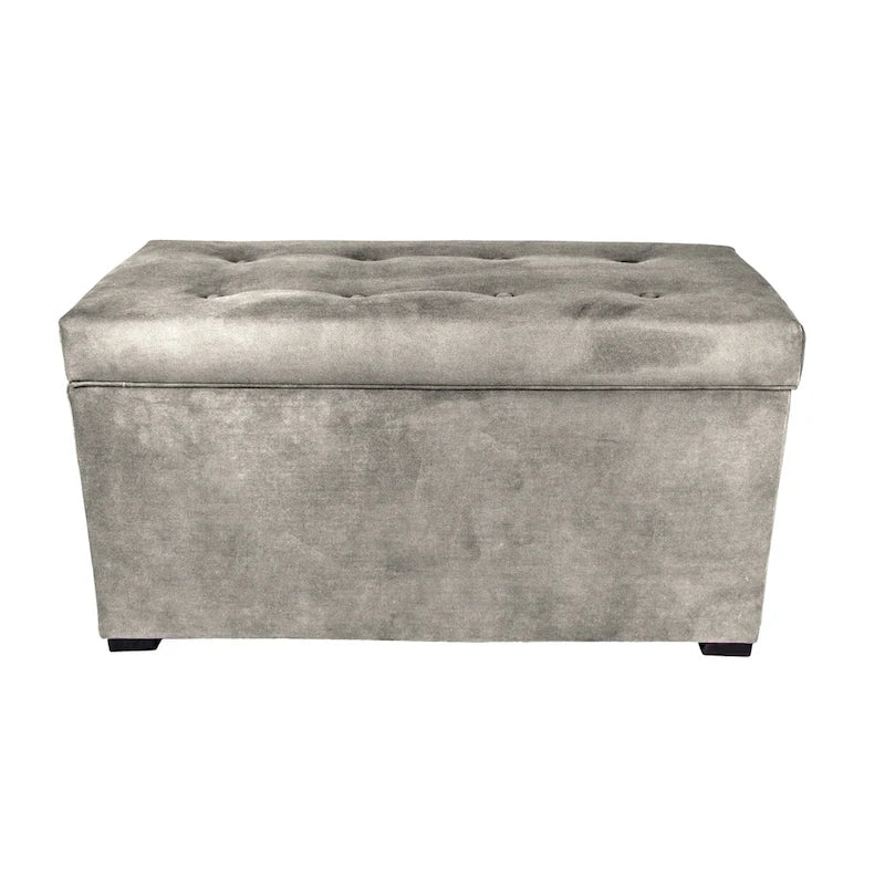 MJL Furniture Angela 8-button Tufted Obsession Storage Trunk Bench 10