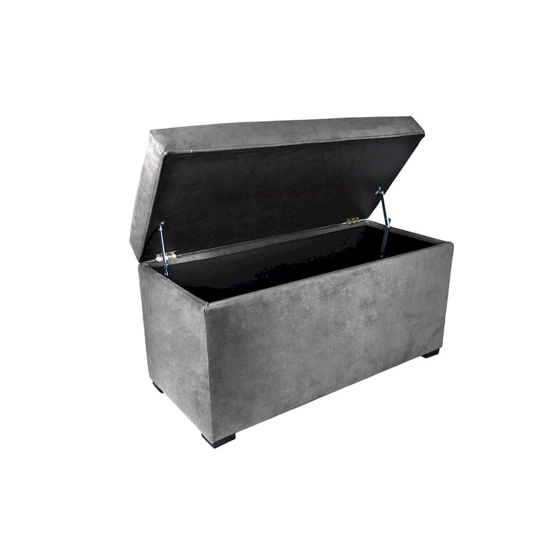 MJL Furniture Angela 8-button Tufted Obsession Storage Trunk Bench 15