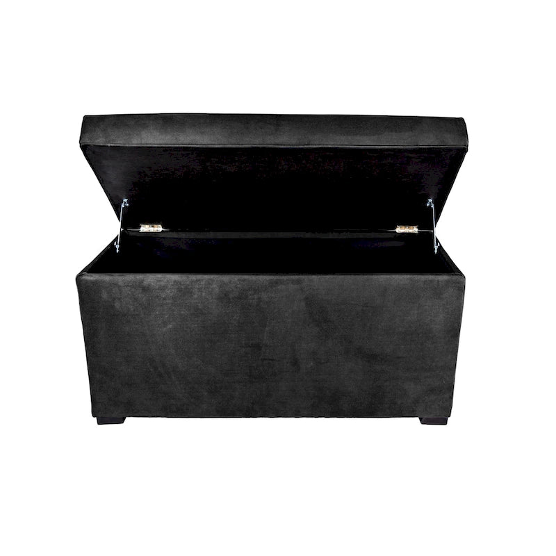 MJL Furniture Angela 8-button Tufted Obsession Storage Trunk Bench 19