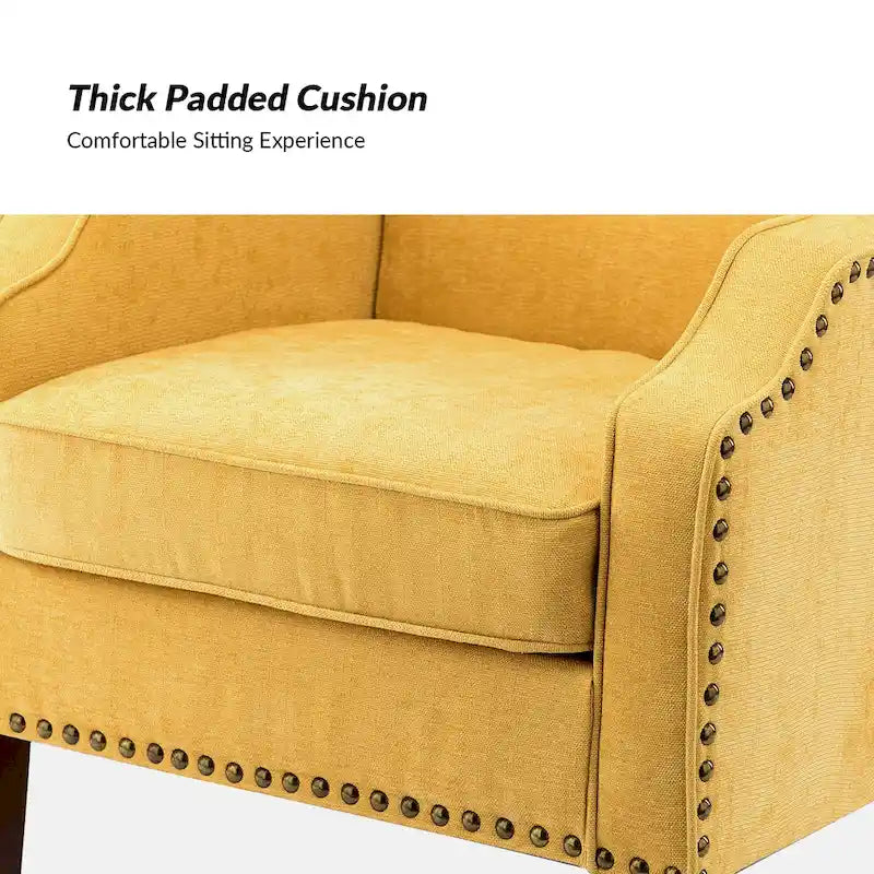 Lucretius Armchair with Nailhead Trim Set of 2 by HULALA HOME 6