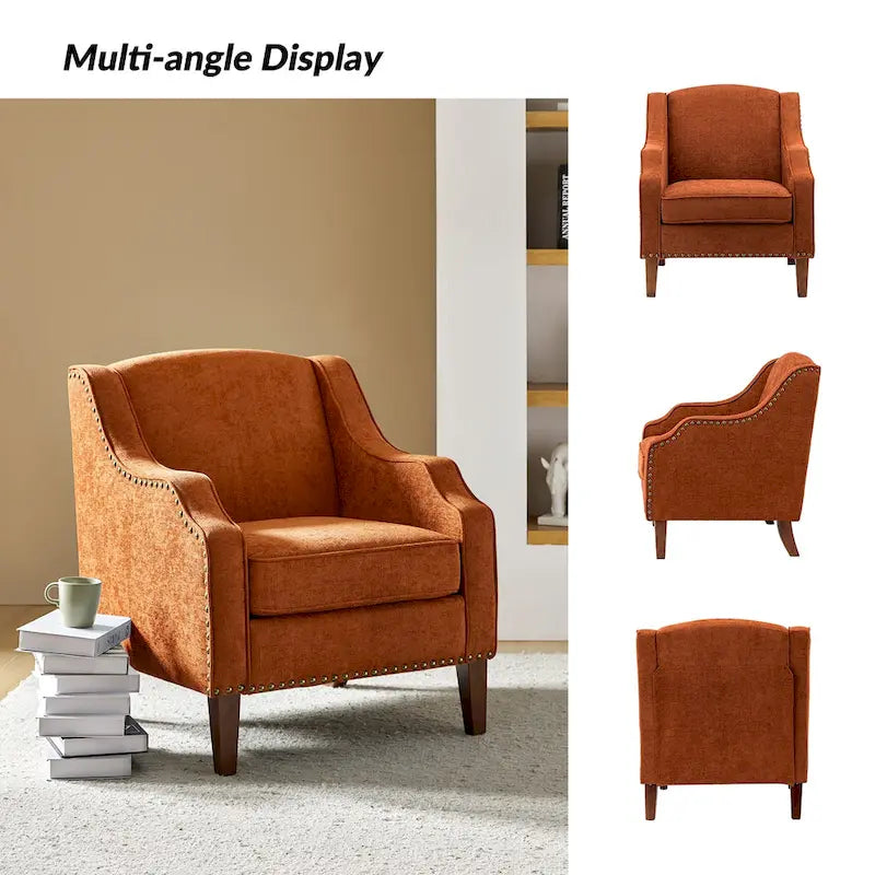 Lucretius Armchair with Nailhead Trim Set of 2 by HULALA HOME 25
