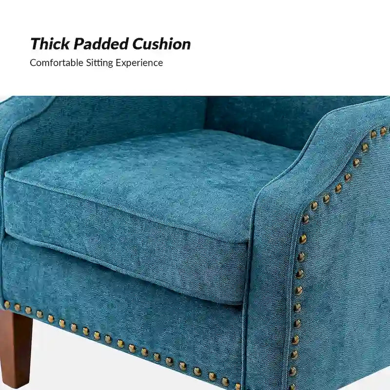 Lucretius Armchair with Nailhead Trim Set of 2 by HULALA HOME 29