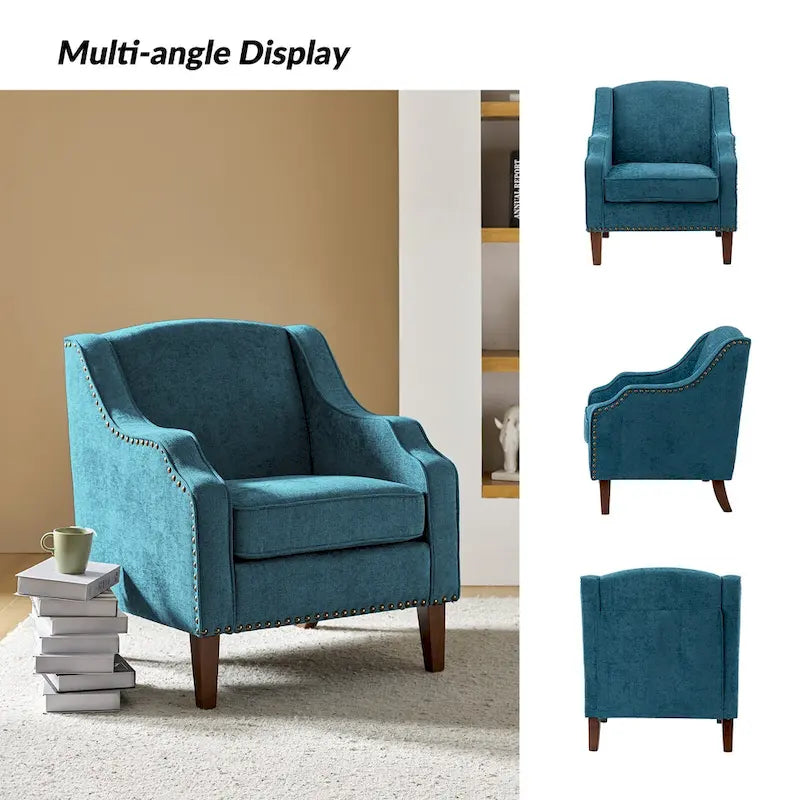 Lucretius Armchair with Nailhead Trim Set of 2 by HULALA HOME 31