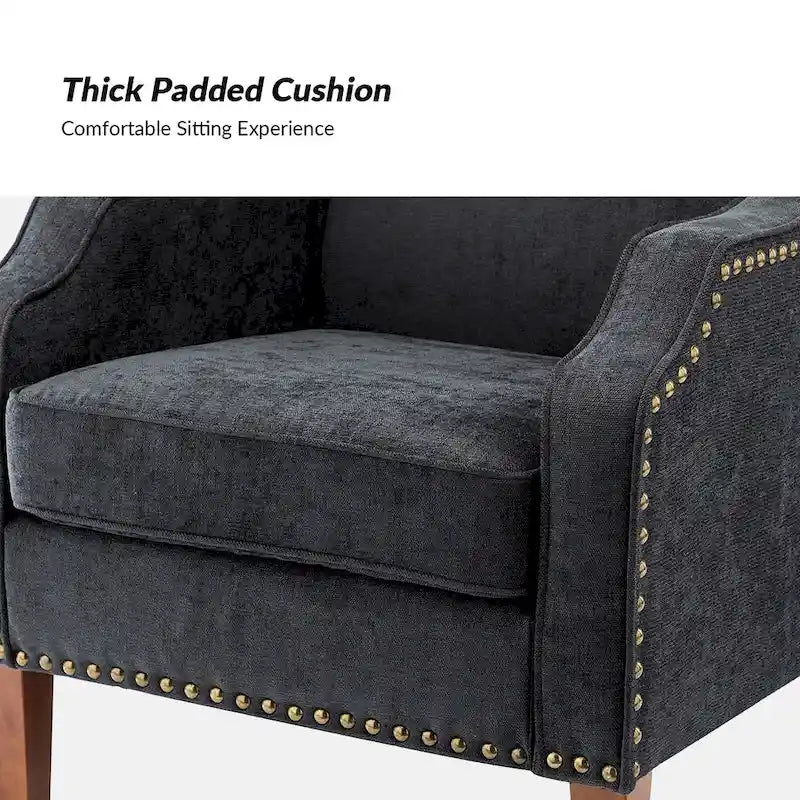 Lucretius Armchair with Nailhead Trim Set of 2 by HULALA HOME 35