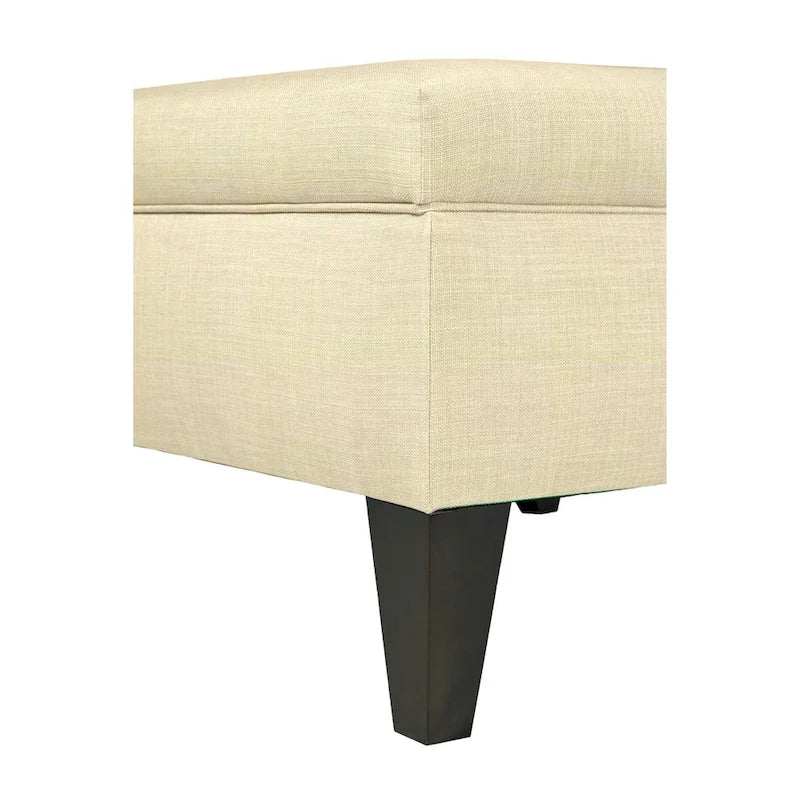 MJL Furniture Manhattan Allure Upholstered Organizational Cocktail Ottoman Table 5