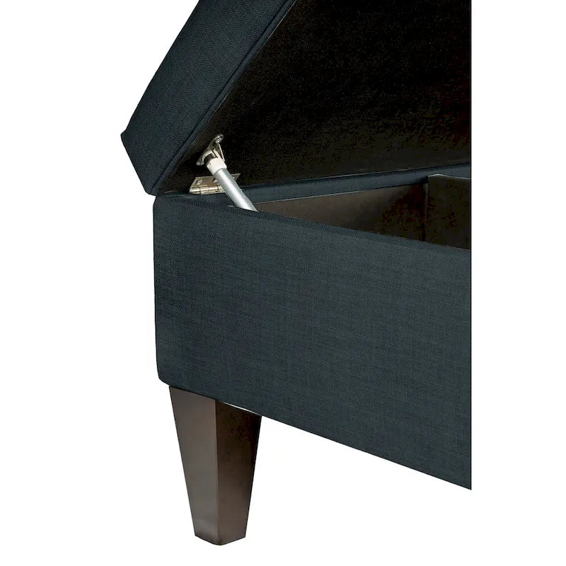 MJL Furniture Manhattan Allure Upholstered Organizational Cocktail Ottoman Table 10