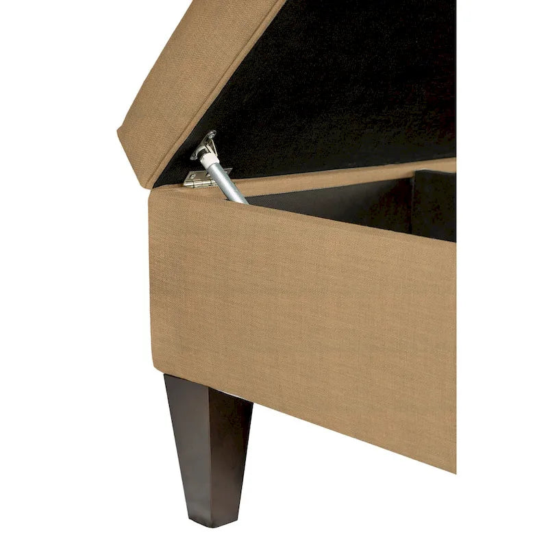 MJL Furniture Manhattan Allure Upholstered Organizational Cocktail Ottoman Table 13