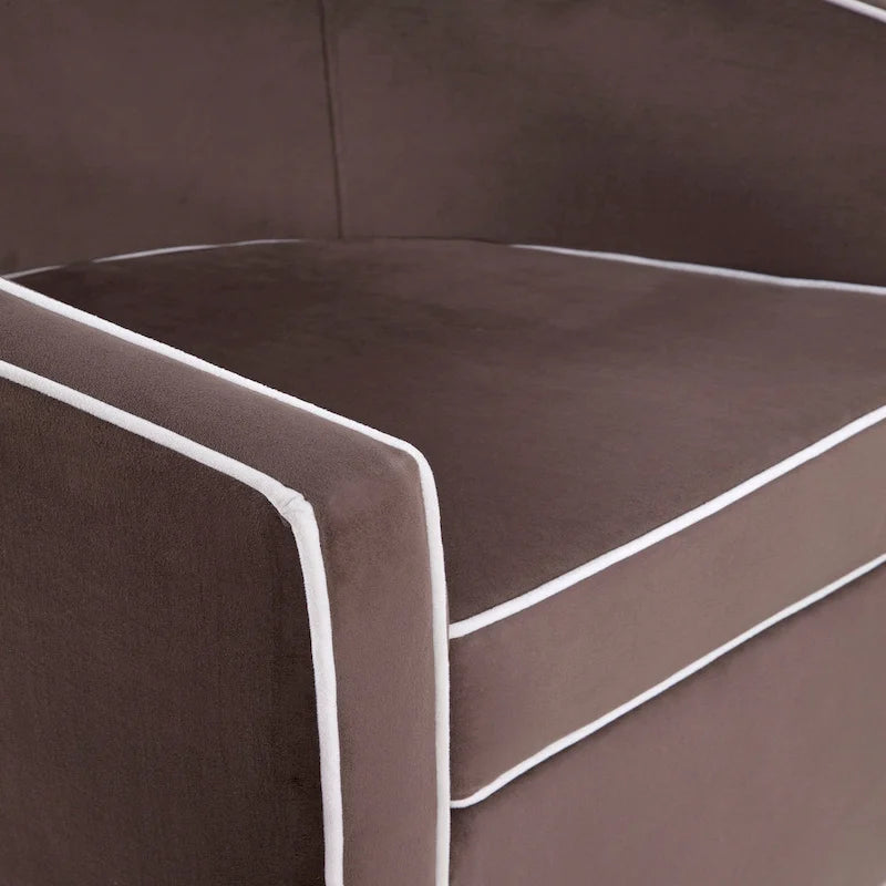 Kenton Barrel Style Swivel Chair by Greyson Living 4