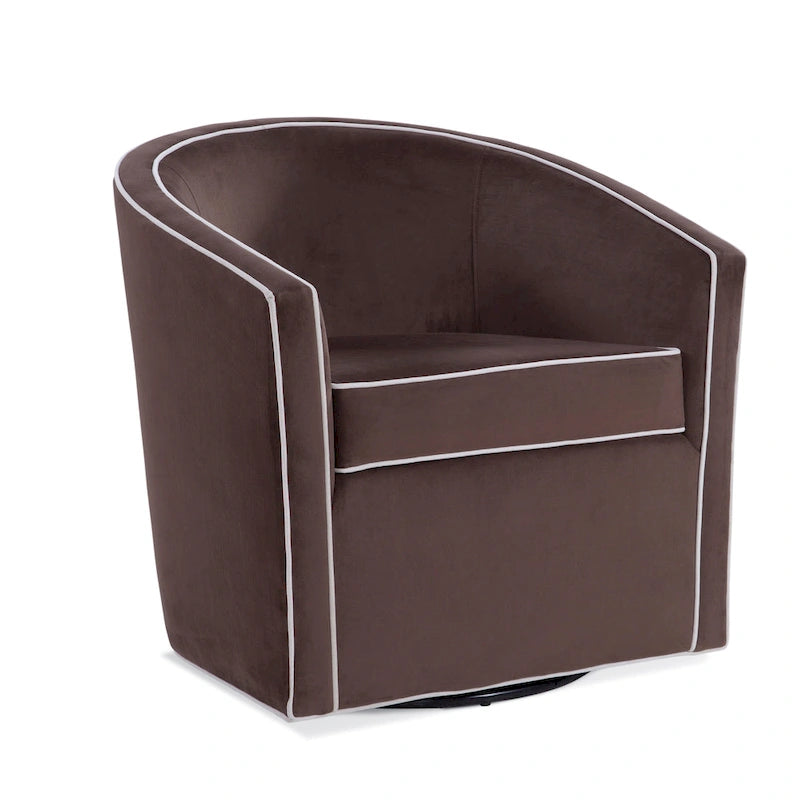 Kenton Barrel Style Swivel Chair by Greyson Living 5