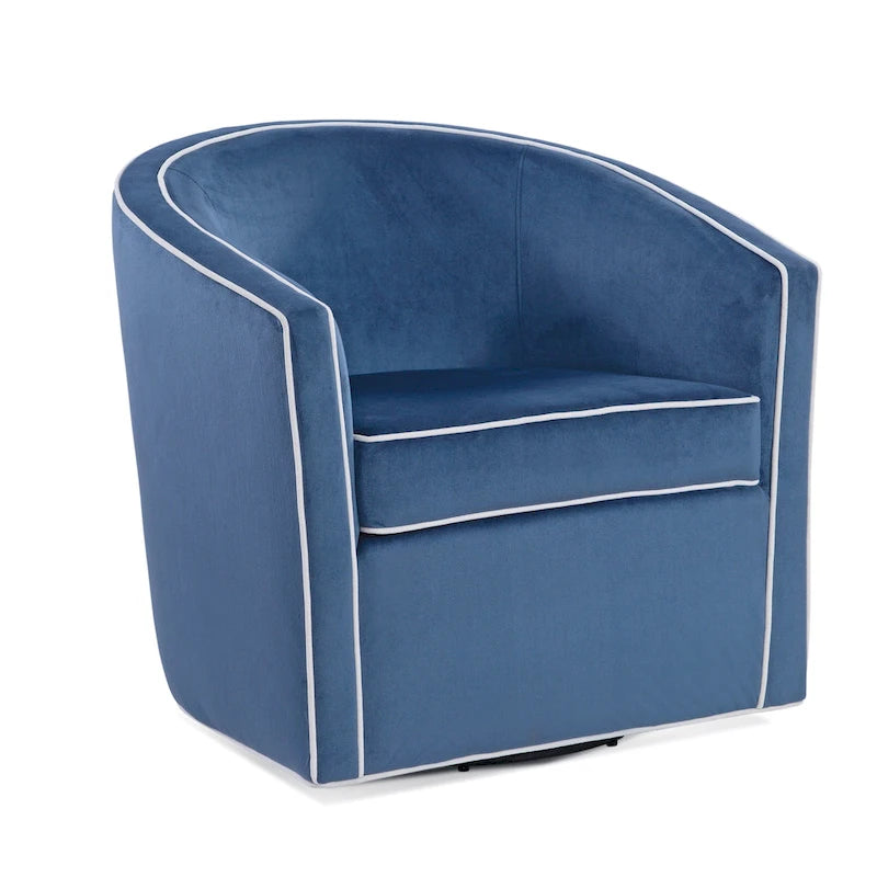 Kenton Barrel Style Swivel Chair by Greyson Living 10