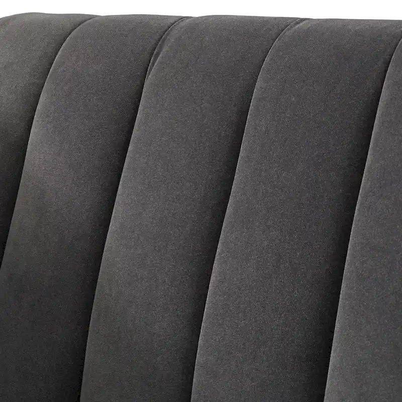 Lifestorey Paxton Channel Stitch Tuxedo Chair 7