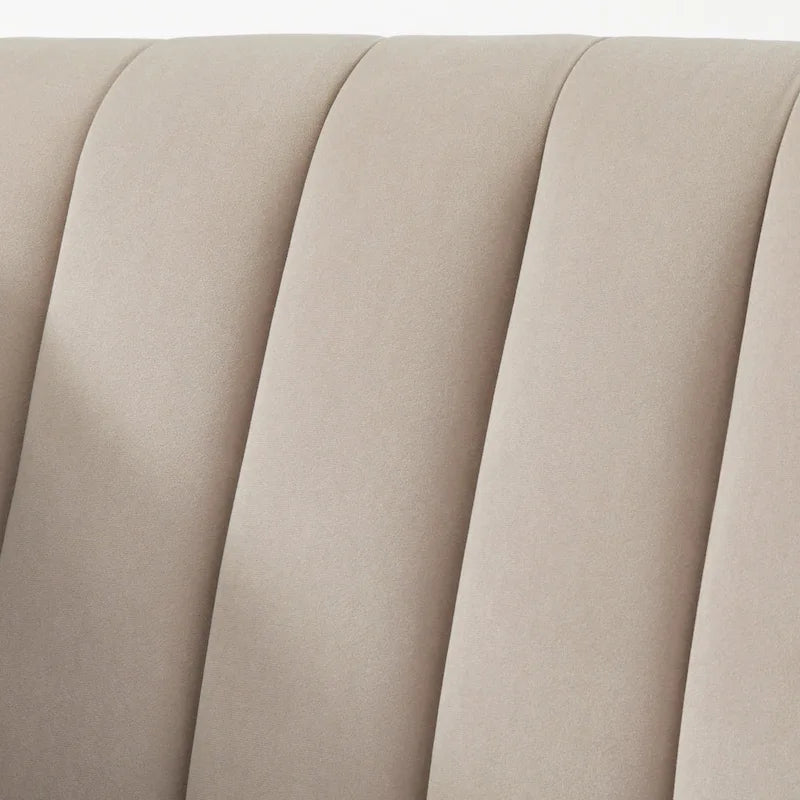 Lifestorey Paxton Channel Stitch Tuxedo Chair 9